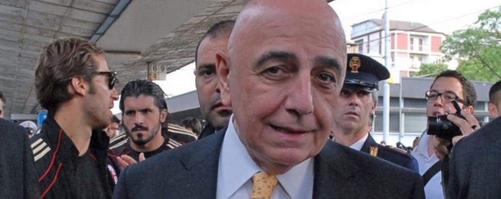 Adriano Galliani ai tempi del Milan (con un giovane Gattuso)