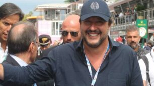 Matteo Salvini al Gran premio di Monza del 2018