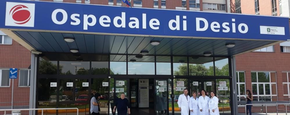 L’ingresso dell’ospedale di Desio