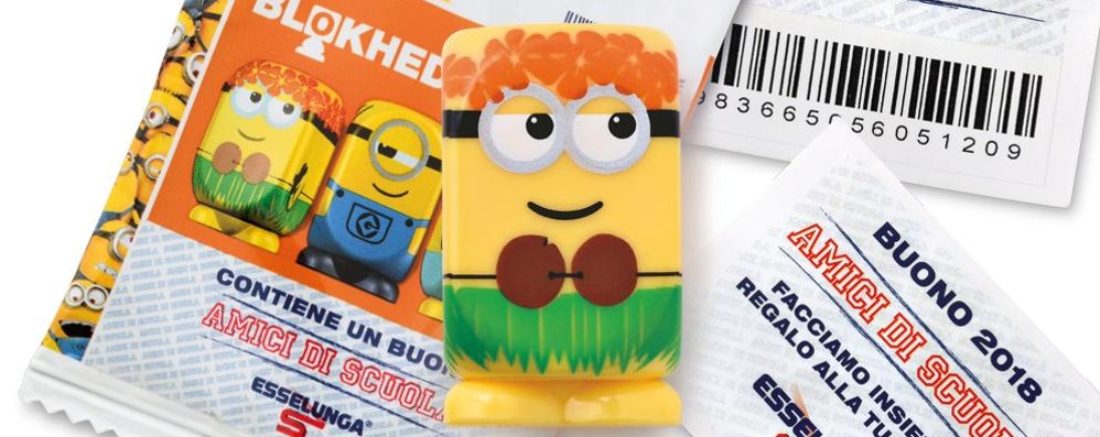 I Minions nelle Esselunga di Monza Brianza per la promozione Amici di Scuola