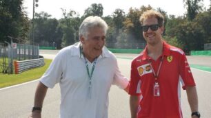 Danilo Recalcati con Sebastian Vettel