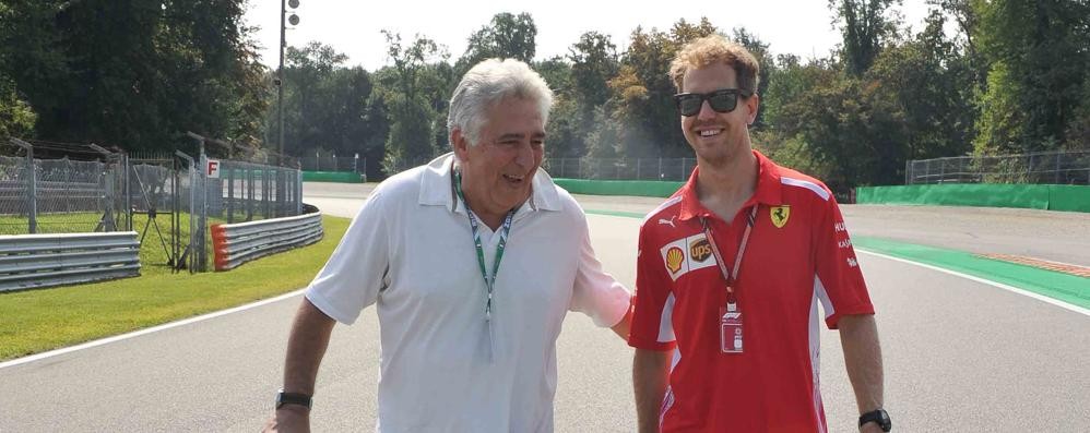 Danilo Recalcati con Sebastian Vettel