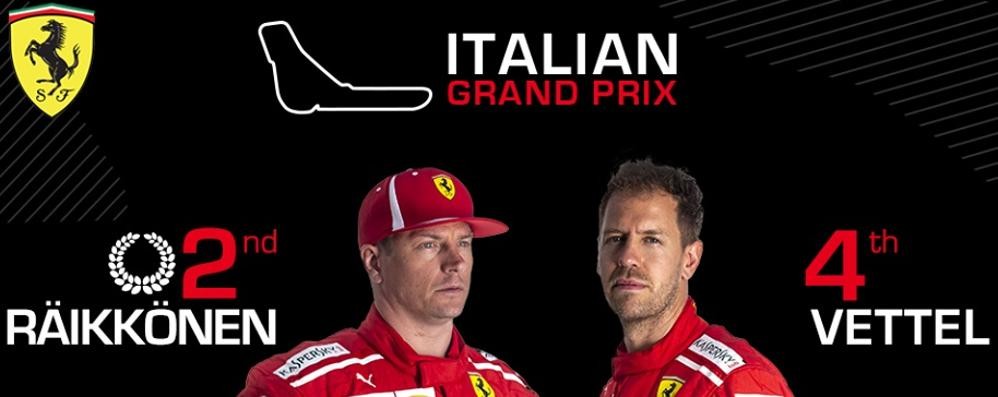 Irisultati dei due ferraristi al Gp d’Italia di Monza