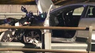 Giussano incidente auto moto via Furlanelli
