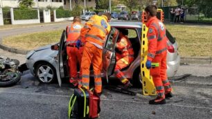 Il luogo dell’incidente in via Nazioni Unite