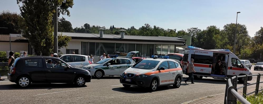 L’incidente  in via Verdi a Lentate