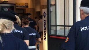 Monza Nost polizia locale in stazione Fs