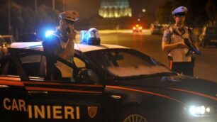 Un posto di blocco dei carabinieri