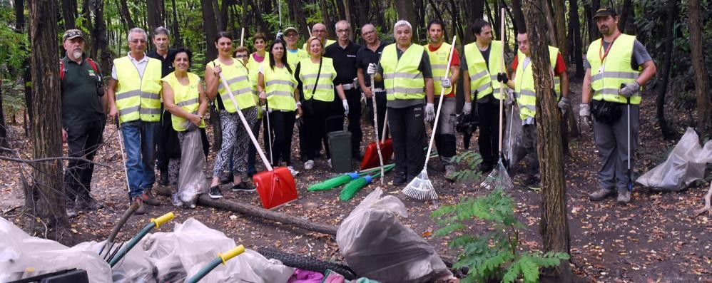 CESANO PULIZIA BOSCHI DELLO SPACCIO ALLA STAZIONE DELLA SNIA