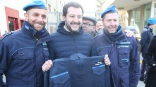 Monza, Matteo Salvini (Lega) in visita al carcere