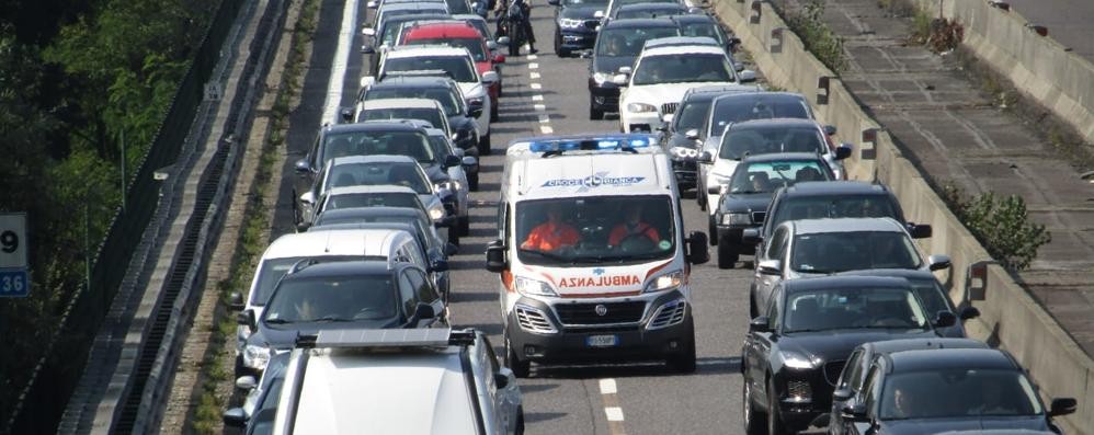 Incidente Statale 36 Briosco domenica mattina