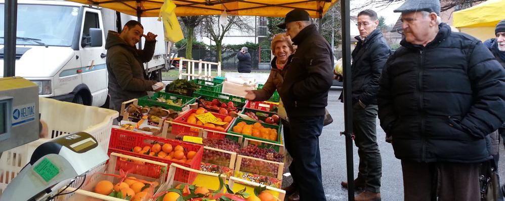 Un mercato di Campagna Amica in Brianza