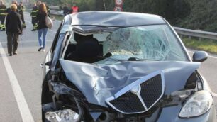 L’auto dell’incidente mortale a Bellusco