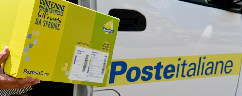 Una consegna di Poste italiane