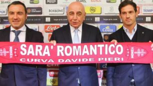 Monza, calcio: presentazione Cristian Brocchi con Adriano Galliani e Filippo Antonelli