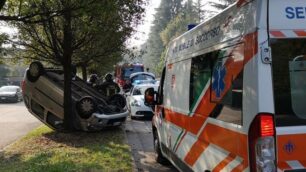 L’incidente in via Milano a Desio
