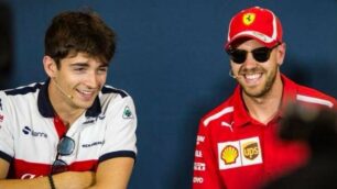 Leclerc e Vettel