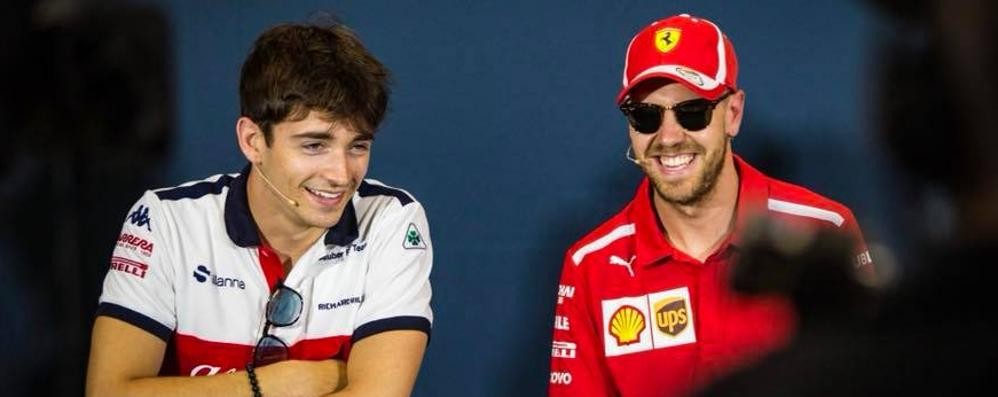 Leclerc e Vettel