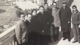 Vittorino Colombo (quarto da sinistra) nella missione in Cina