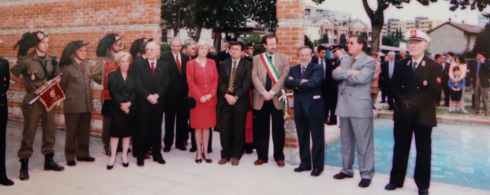Un momento dell’inaugurazione della CdV, 20 anni fa