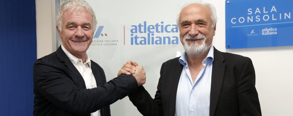 Atletica Antonio La Torre e Alfio Giomi, presidente Fidal - foto fidal.it
