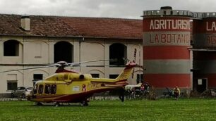 Lentate sul Seveso infortunio lavoro: l’elisoccorso intervenuto