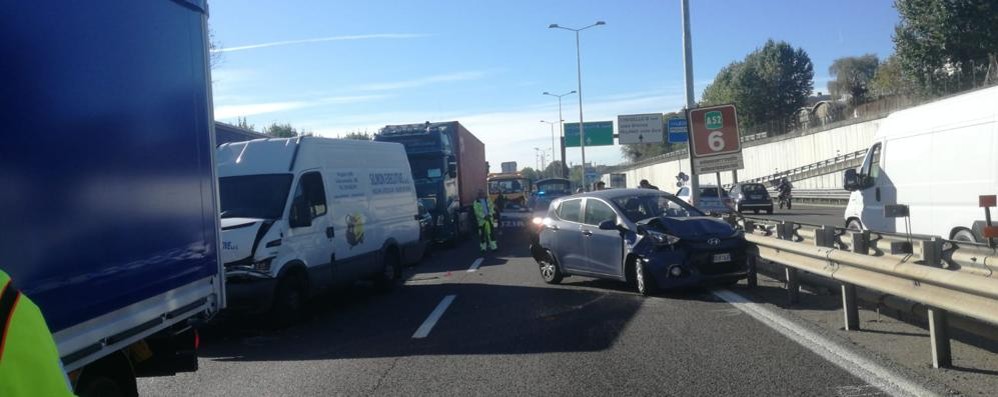 Monza incidente tangenziale nord