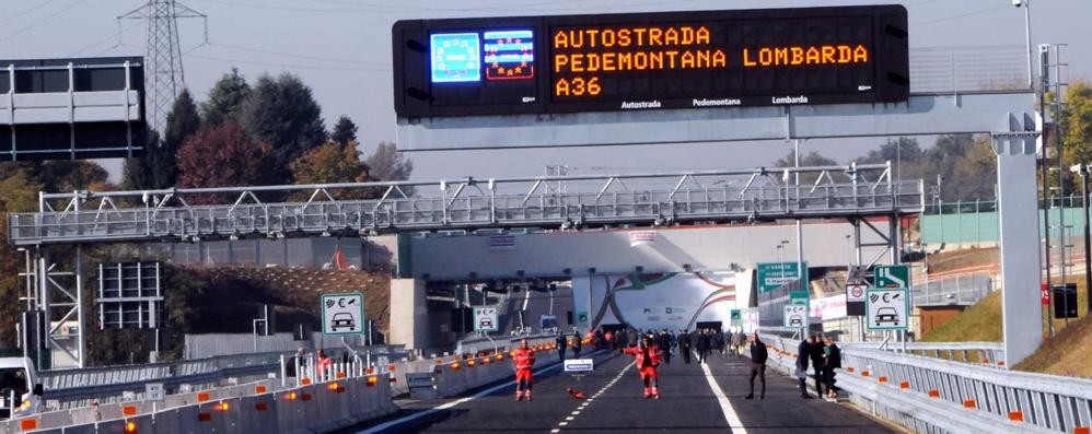 L’inuagurazione del tratto di Pedemontana Lomazzo-Lentate