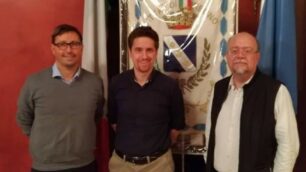 I rappresentanti dei pendolari  a colloquio con il sindaco Rossi e l’assessore alla Sicurezza.