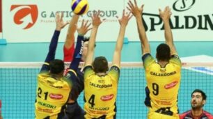 Volley attacco Giannotti Monza vs Verona - foto Vero Volley