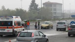 L’incidente con l’auto in testacoda