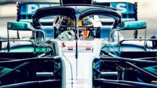 La Mercedes di Hamilton al Gp di Abu Dhabi