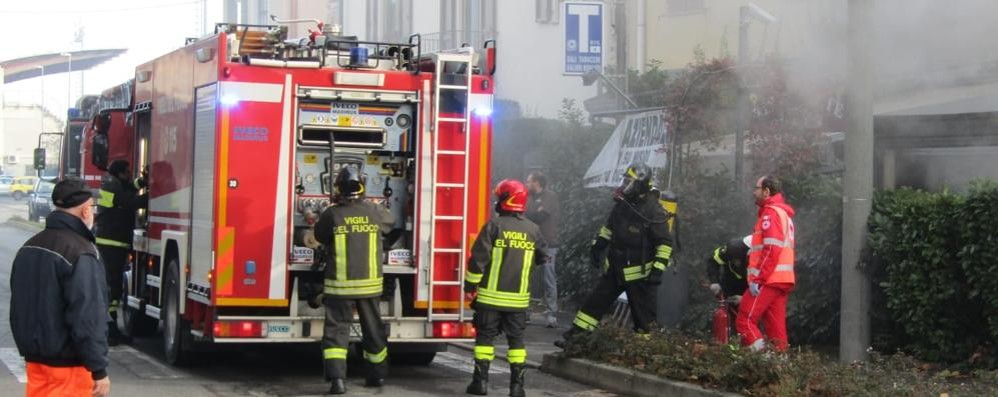 Incendio ristorante Cabiate