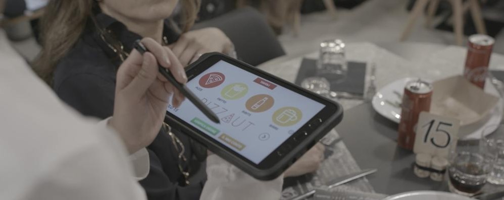 Monza Pizzaut app con Samsung