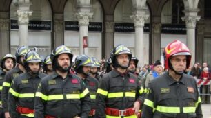 I vigili del fuoco volontari a Milano