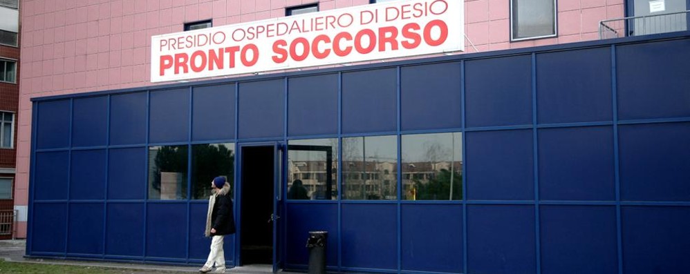 Il pronto soccorso dell’ospedale di Desio, l’uomo è morto pochi minuti dopo il suo arrivo al nosocomio