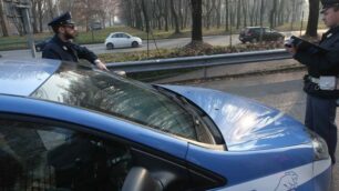 Una Volante della polizia di Monza