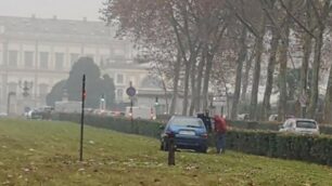 Monza fuori programma in vialone Battisti