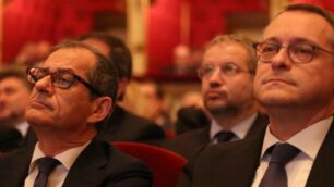 Stati generali Assolombarda al Teatro alla Scala di Milano: ministro Giovanni Tria e Carlo Bonomi