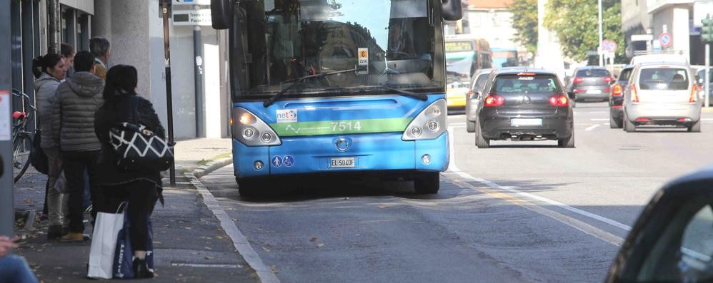 Un autobus a Monza