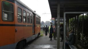 Una delle fermate della linea Milano-Limbiate