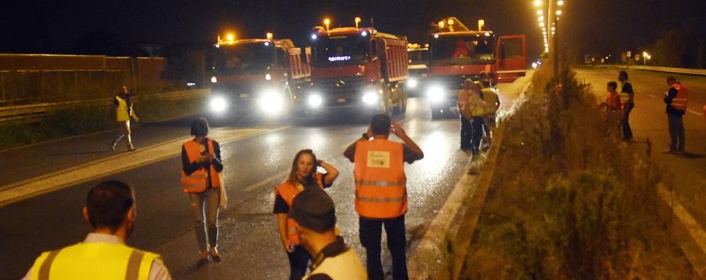 CESANO SUPERSTRADA PROVE DI CARICO SUI PONTI