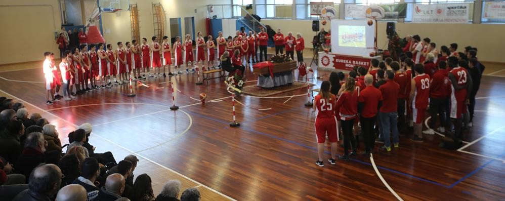 Monza Cerimonia civile saluto Renato Fontana fondatore Polisportiva Cantalupo - Eureka Basket