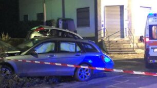 Carate Brianza incidente via Colombo