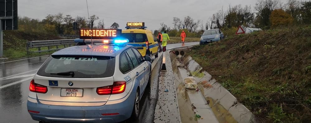 Polizia stradale di Seregno in servizio sulla Statale 36