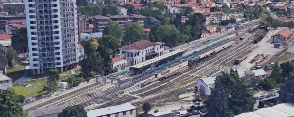 La stazione di Seregno dall’alto