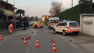 Il luogo dell’incidente in via Pola