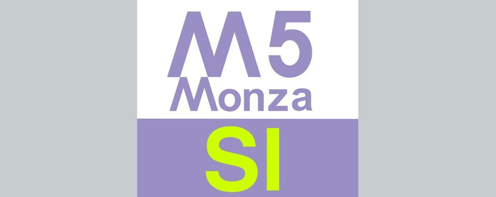 Il logo della campagna M5 sì