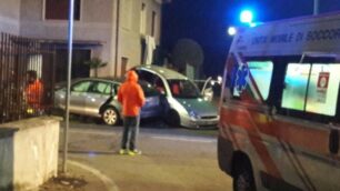 Carate Brianza incidente via Colombo