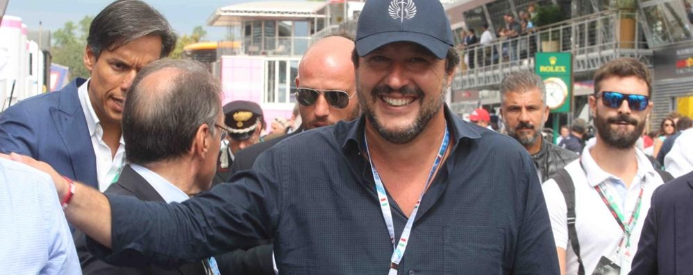 Matteo Salvini al Gran premio di Monza